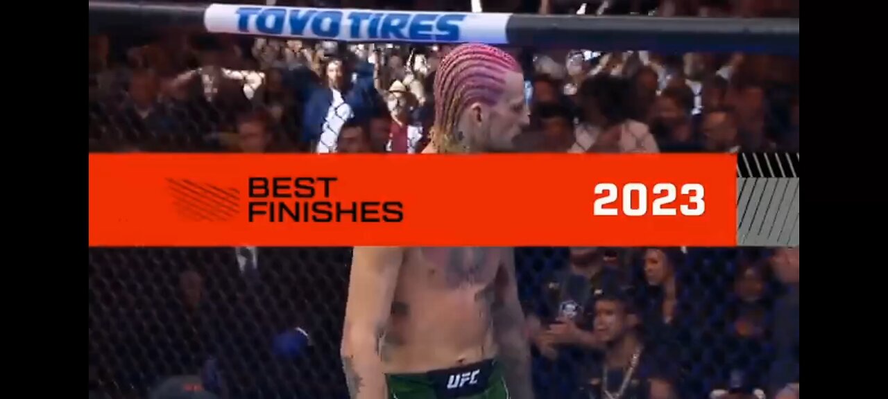 Top best UFC finishes of 2023.