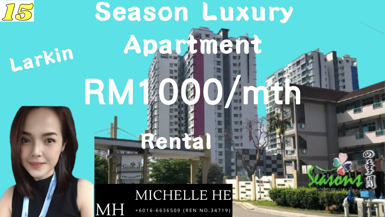 property malaysia Season Luxury Apartment四季阁 Season Amara@ Larkin Ready Move In RENTAL Price: RM1k ONLY NEGO