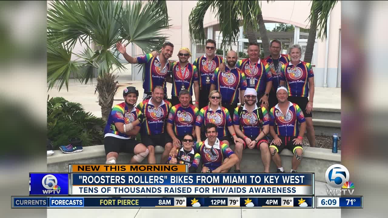 Roosters Rollers bike for good cause