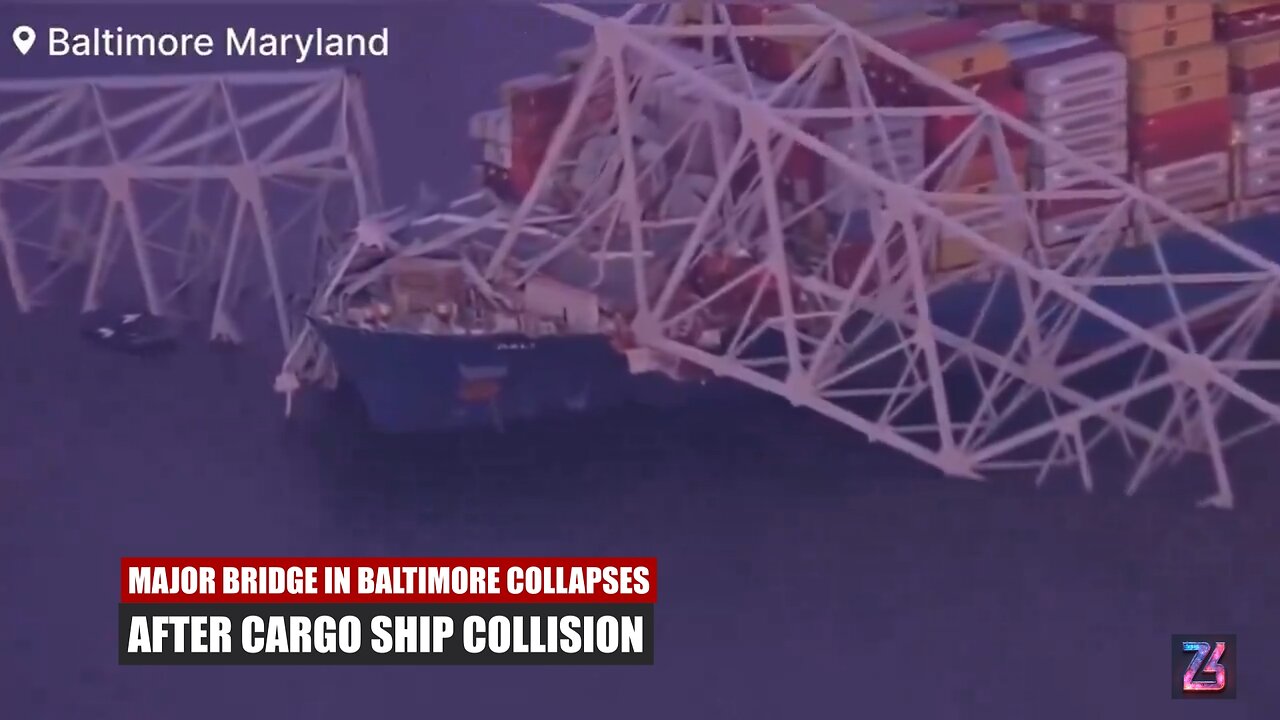 MAJOR BRIDGE IN BALTIMORE COLLAPSES AFTER CARGO SHIP COLLISION