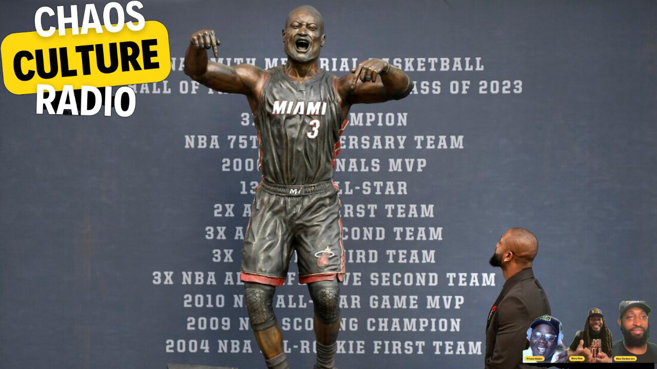 Former Miami Heat Player Dwayne Wade Received A Statue His Honor