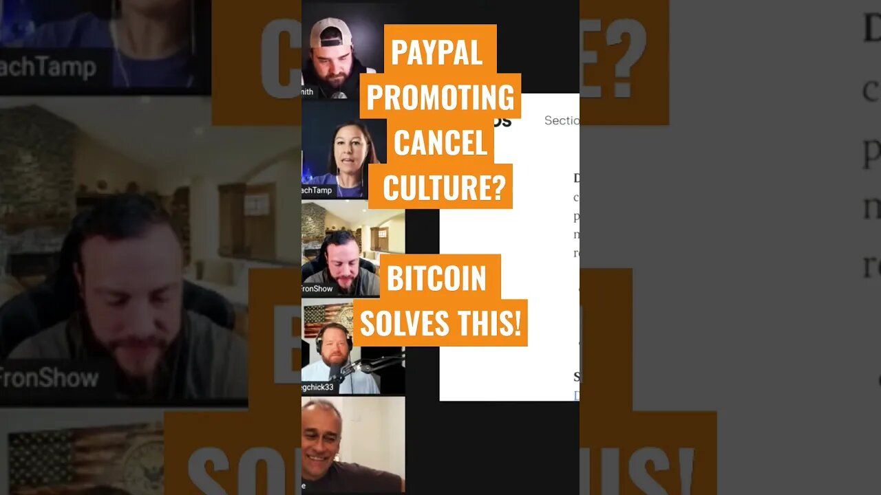 WTF? PayPal Promoting Cancel Culture?