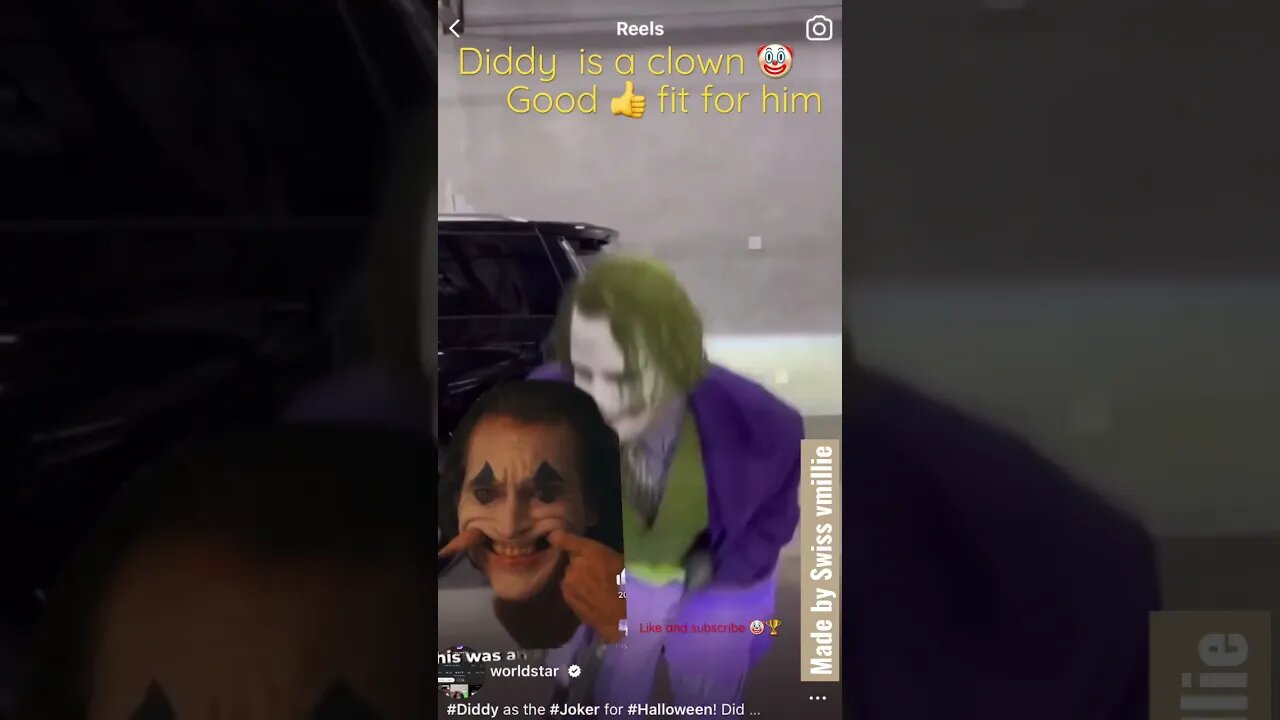 #diddy x #jokershorts 🤡🎃 funny #short 👈 this is not a #meme don’t laugh