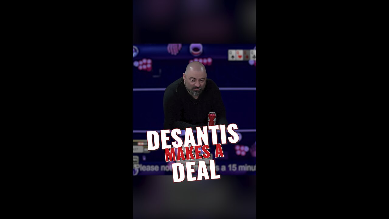 🤝 DeSantis Deals, Ronny Wins $910! What Do You Love About Poker?