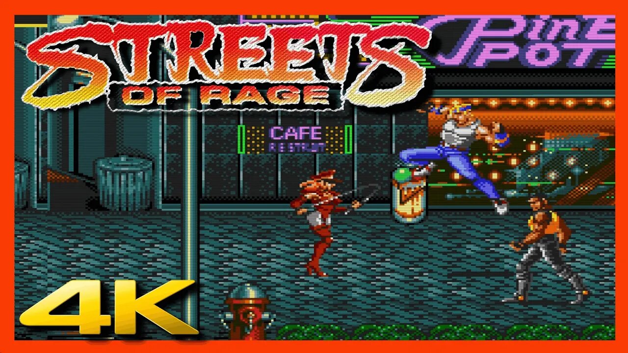 ⭐ STREETS OF RAGE | 4K/60ᶠᵖˢ | SEGA GENESIS | #streetsofrage4 #beatemup #walkthrough