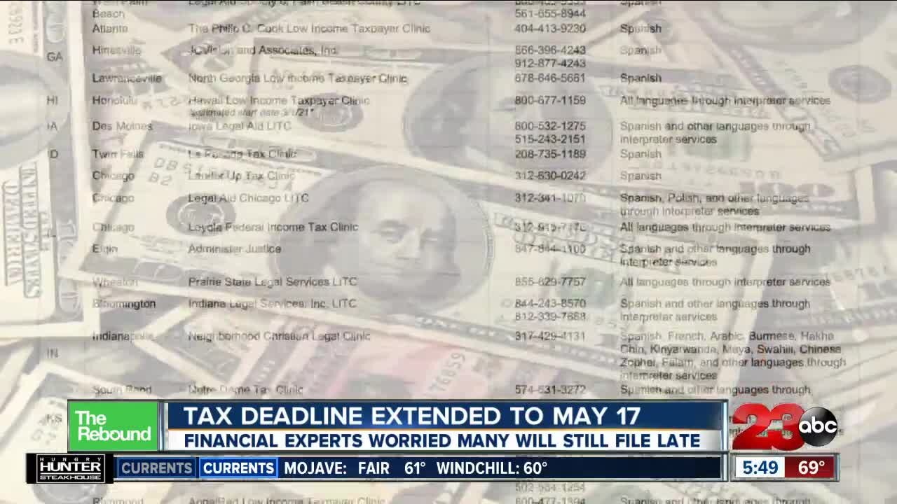 Tax deadline extended to May 17, financial experts worried many will still file late