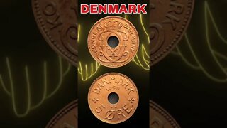 Denmark 5 ore 1940.#shorts #coinnotesz