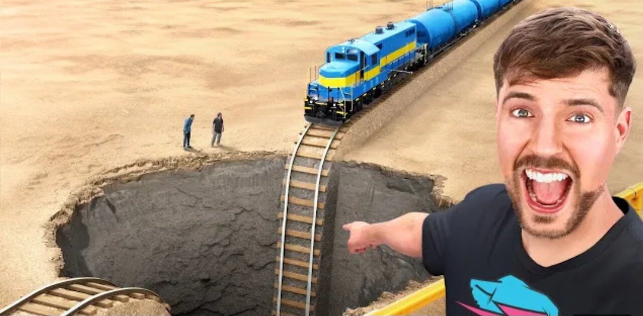 Train Vs Giant pit