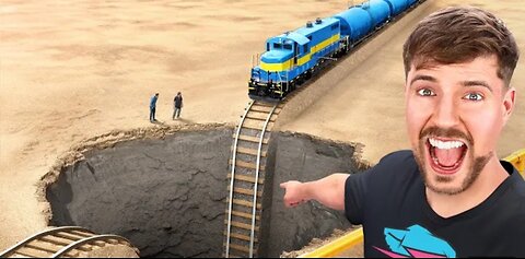 Train Vs Giant pit