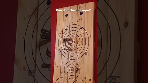 Throwing Knife Bullseye: Did I Make the Perfect Throw? #Shorts