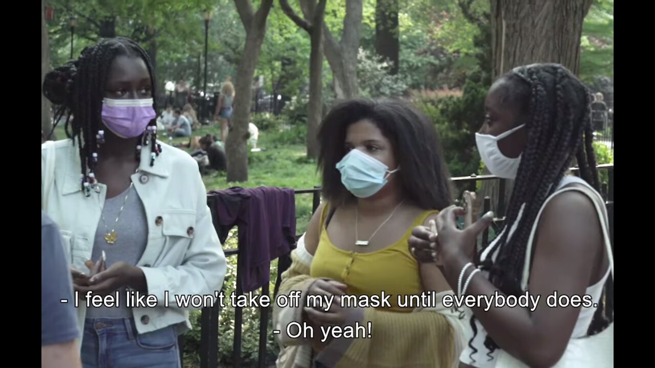 Asking Vaccinated People Why They’re Still Wearing A Mask Outside