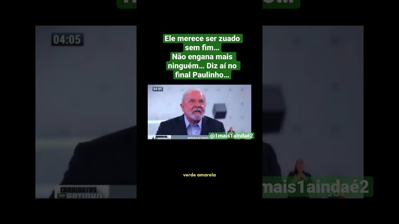 Lula no @Ratinho sendo Lula o Pai da enganação