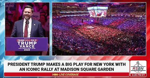 Vice Presidential Nominee, Sen. JD Vance Delivers Remarks at Madison Square Garden in NYC- 10/27/24