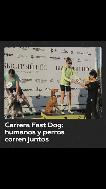 Carrera anual Fast Dog reúne a corredores y perros en Moscú