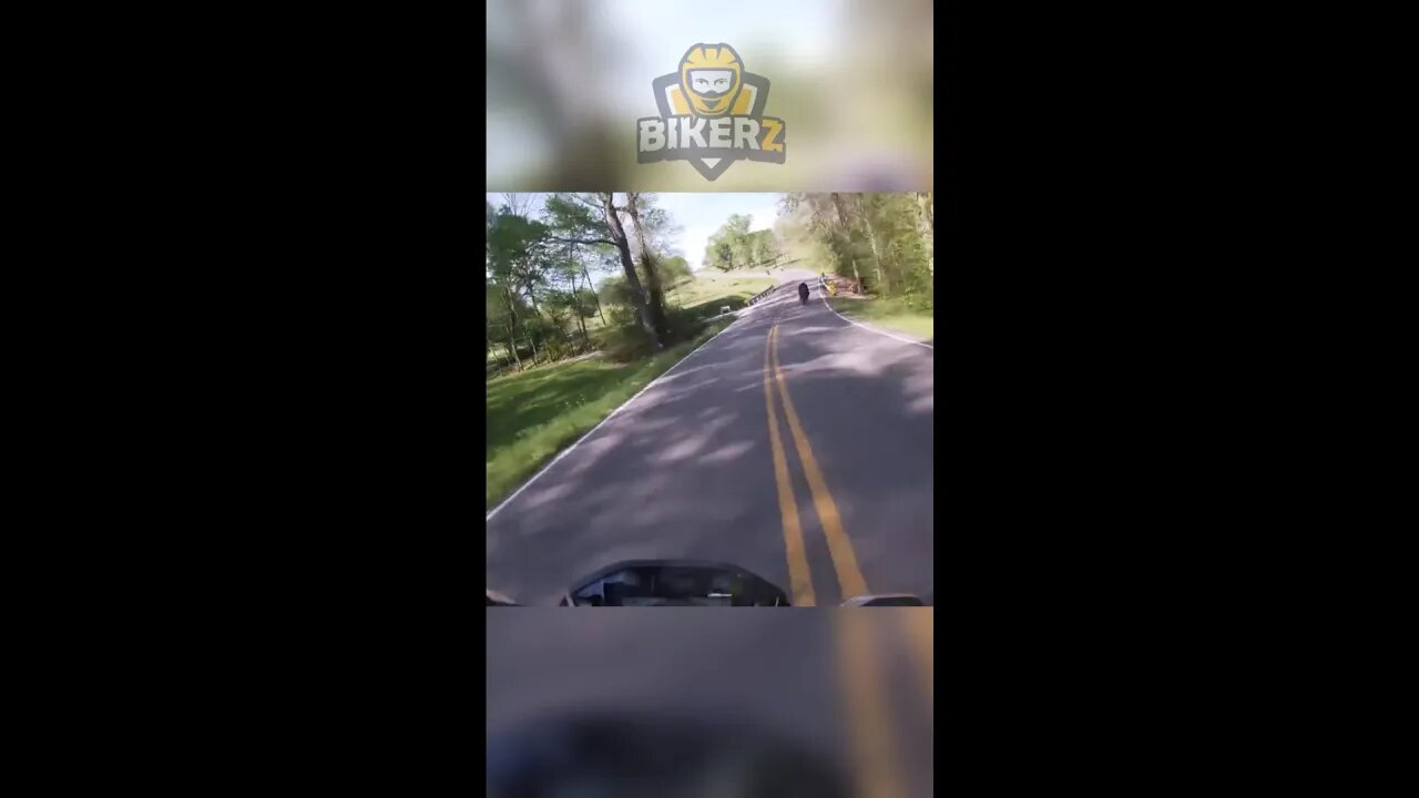 biker goes down...