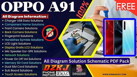 OPPO A91 All Schematic Diagram Free Solution