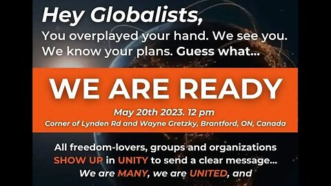 We are ready? Globalist parasites under estimate the minions?