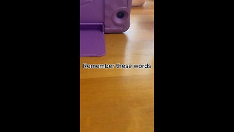 Remember these words