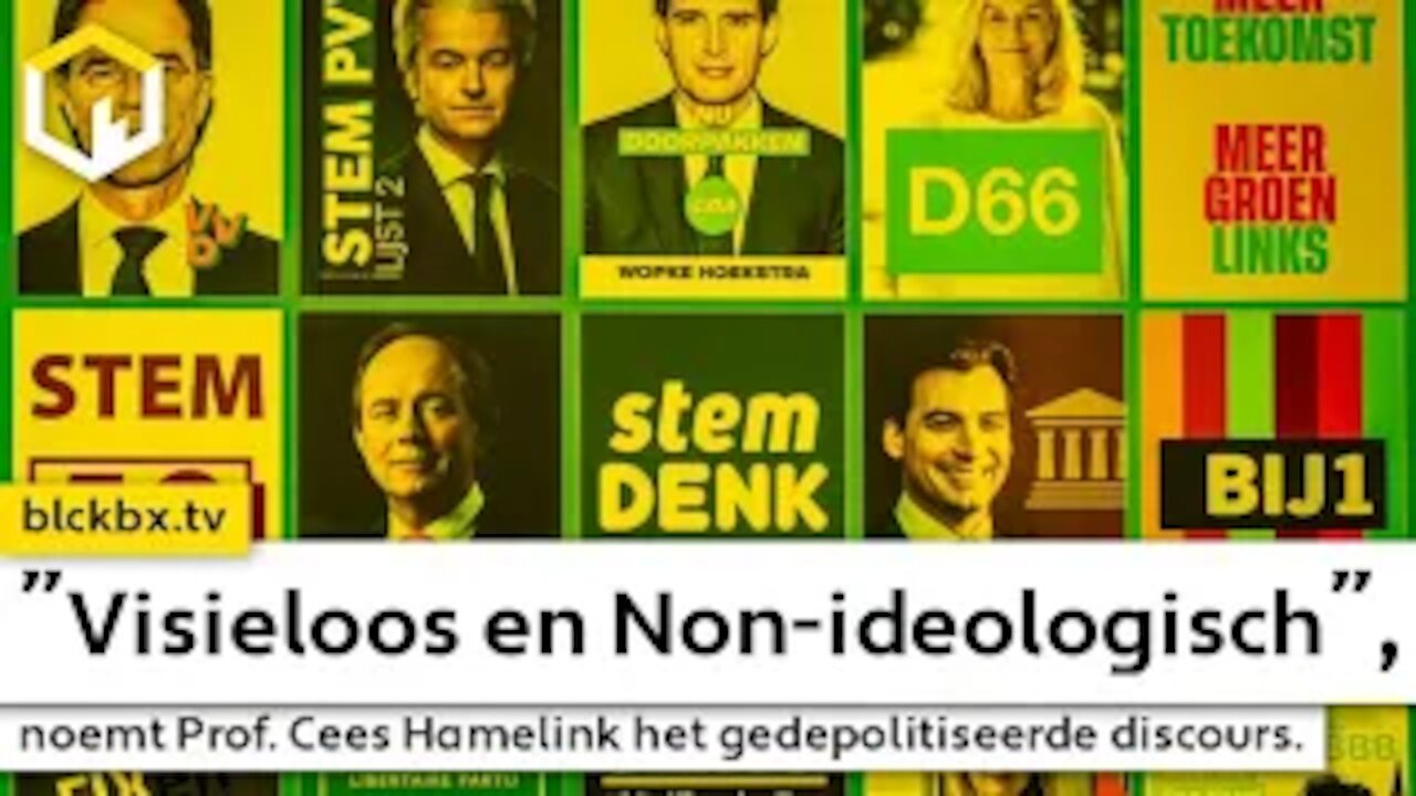 “Visieloos en Non-ideologisch”, noemt Prof. Cees Hamelink het gedepolitiseerde discours.