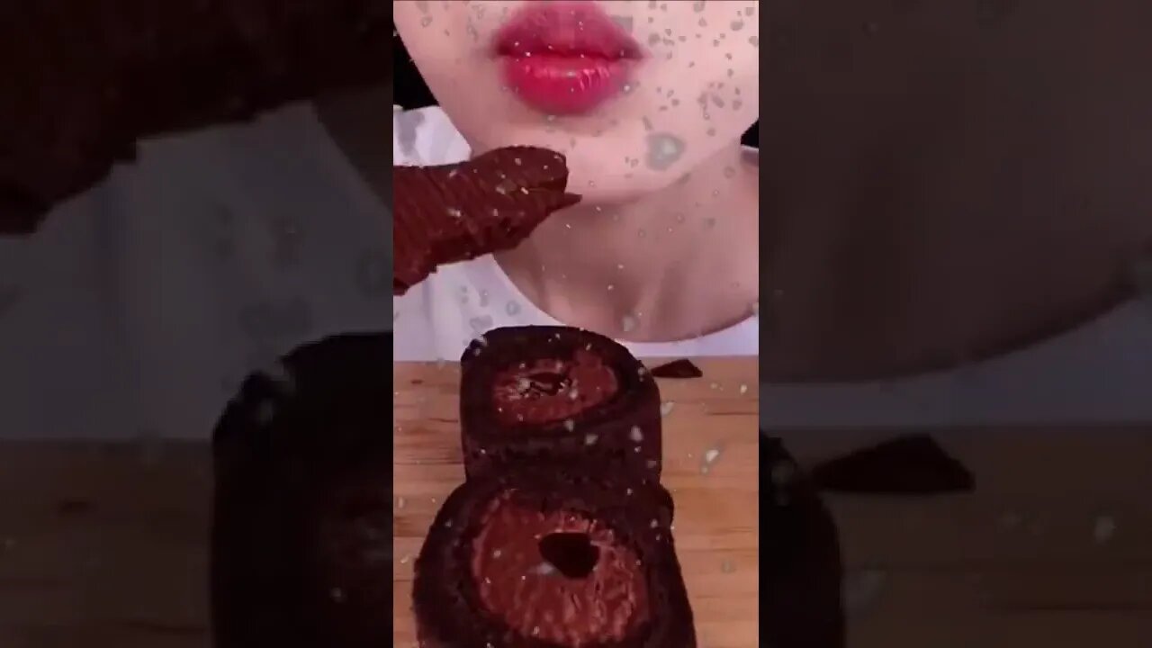 ASMR MUKBANG｜CHOCOLATE ICE CREAM, COOKIE, CAKE, RICE CAKE, MAGNUM #shorts #viral #trending