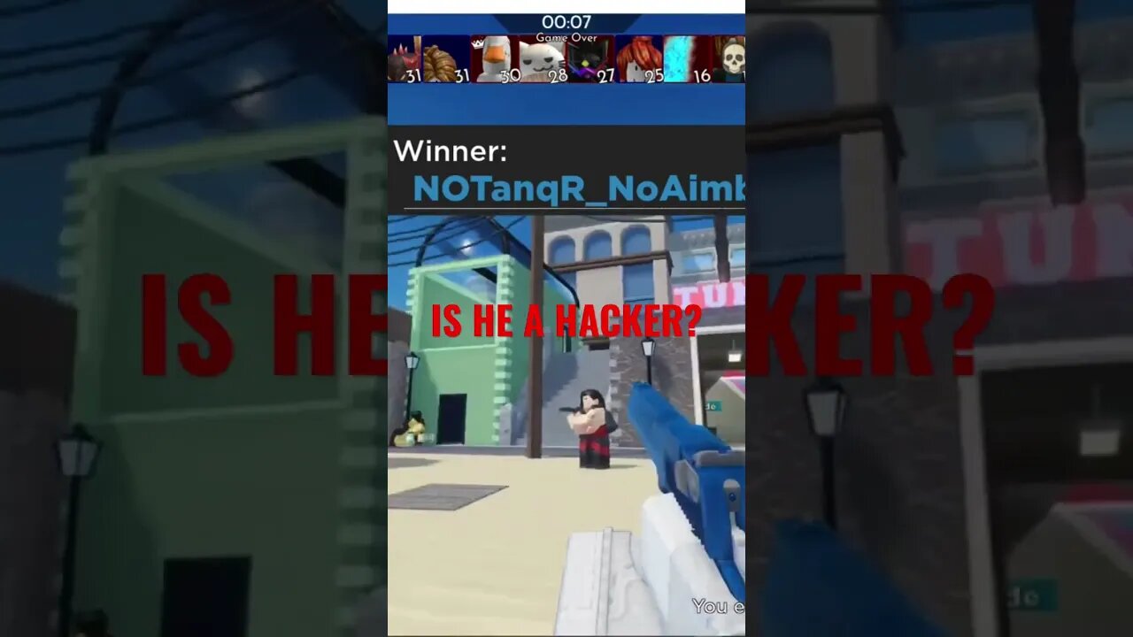 HE IS A HACKER #hacker #roblox #arsenal #gun #cracked