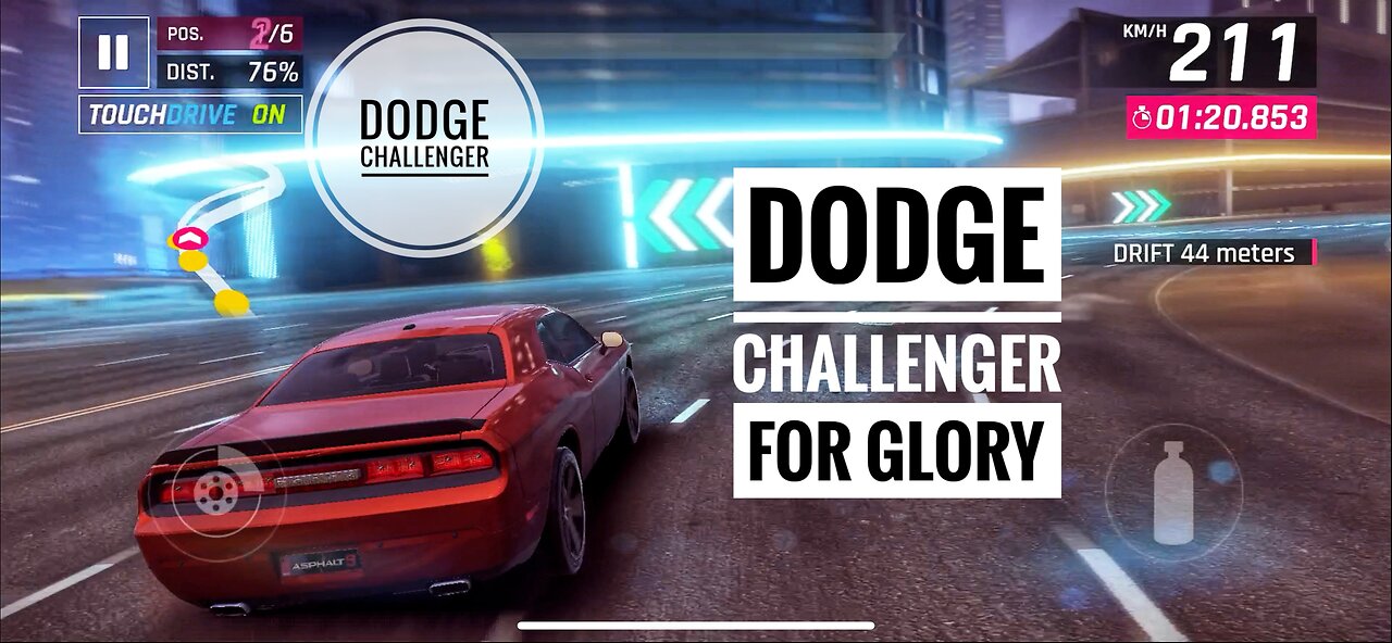 Asphalt 9 : (GAMEPLAY) Dodge Challenger for Glory