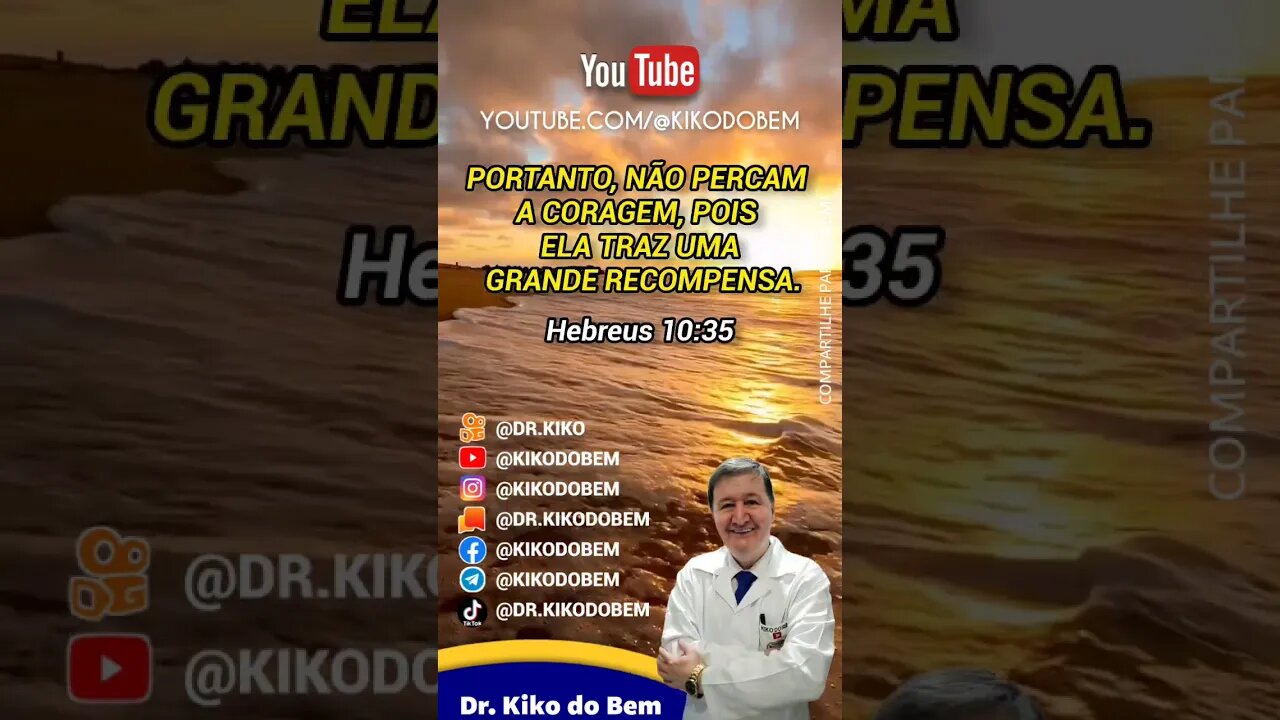 Hebreus 10:35 #biblia Palavra de hoje para todos! Inscreva-se no canal todos os dias vídeos bíblicos