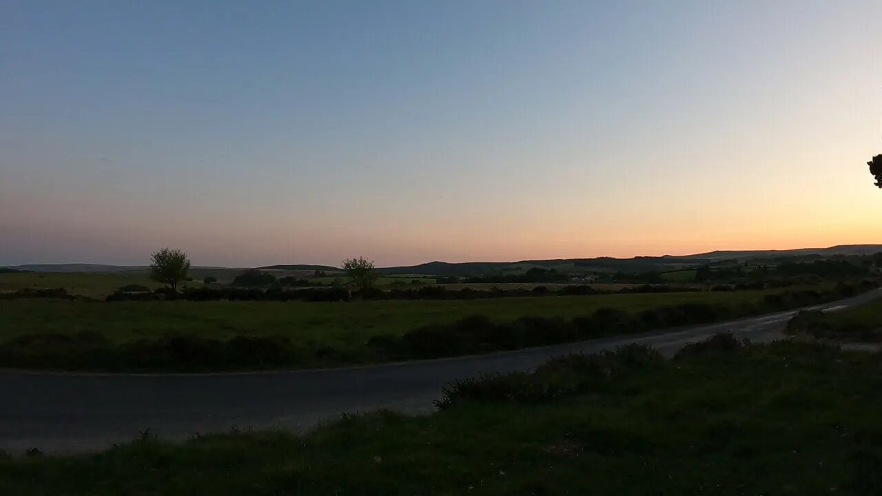 Sunset at Soussons Cairn Circle Dartmoor 27th May 2023