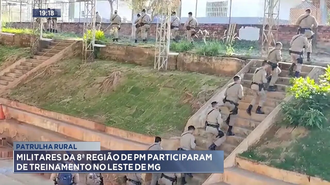 Patrulha Rural: Militares da 8ª região de PM participaram de treinamento no Leste de MG.