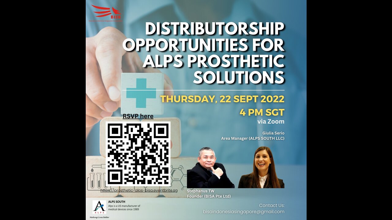 DISTRIBUTORSHIP OPPORTUNITIES FOR ALPS PROSTHETIC SOLUTIONS