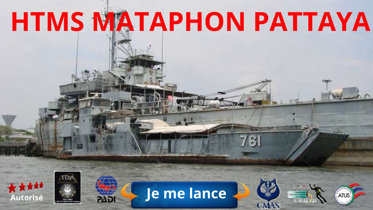😜 Plongée a koh larn sur le HTMS MATAPHON au large de Pattaya