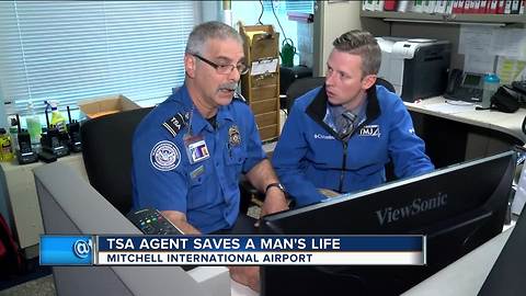 Local TSA Agent saves man having heart attack at airport