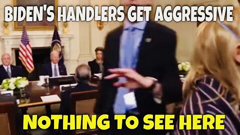 Biden’s Handlers get Aggressive, telling Media "Thats a Wrap, Right This Way" (Nothing to See Here)