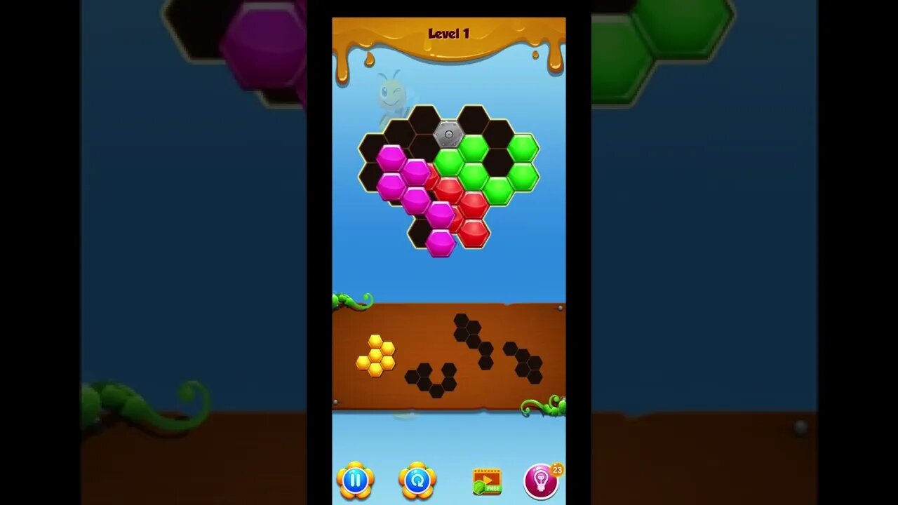 Hexa puzzle block game #shorts #lazoogames