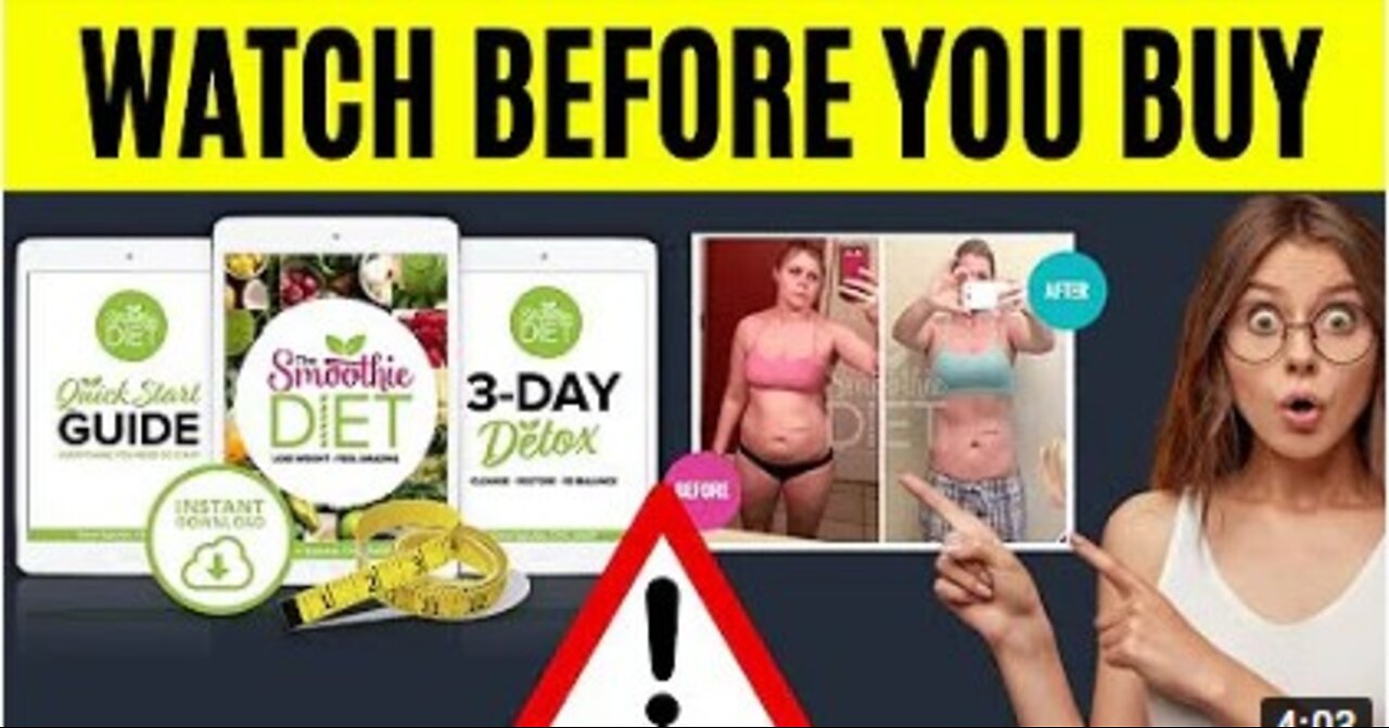 THE SMOOTHIE DIET 21 Day Rapid Weight Loss Program Review! The Smoothie Diet Review -Smoothie Diet