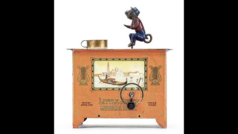 110 year old Little Jocko Musical Bank plays music while you save money! 🎼💰