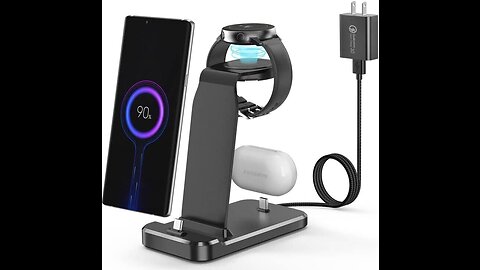 3 in 1 fast charging stand wireless for Samsung Galaxy, smart watch and earbuds