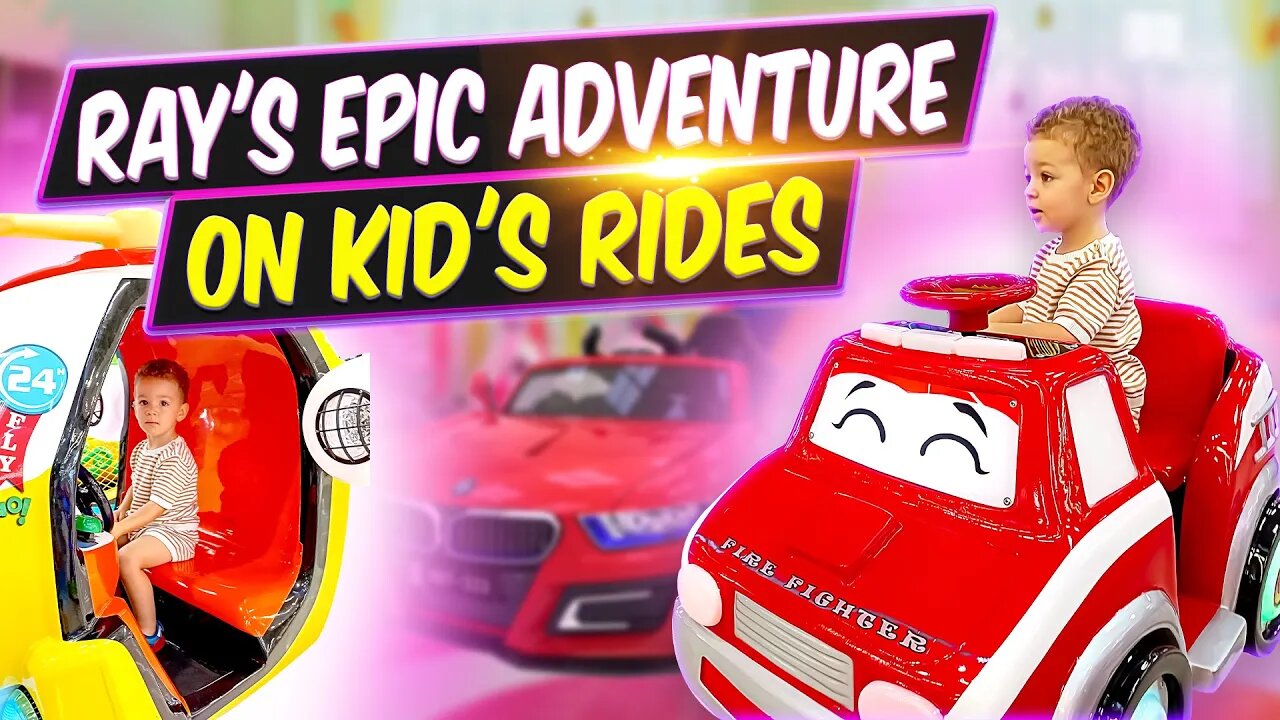 Ray's Epic Adventure On Kid's Rides!