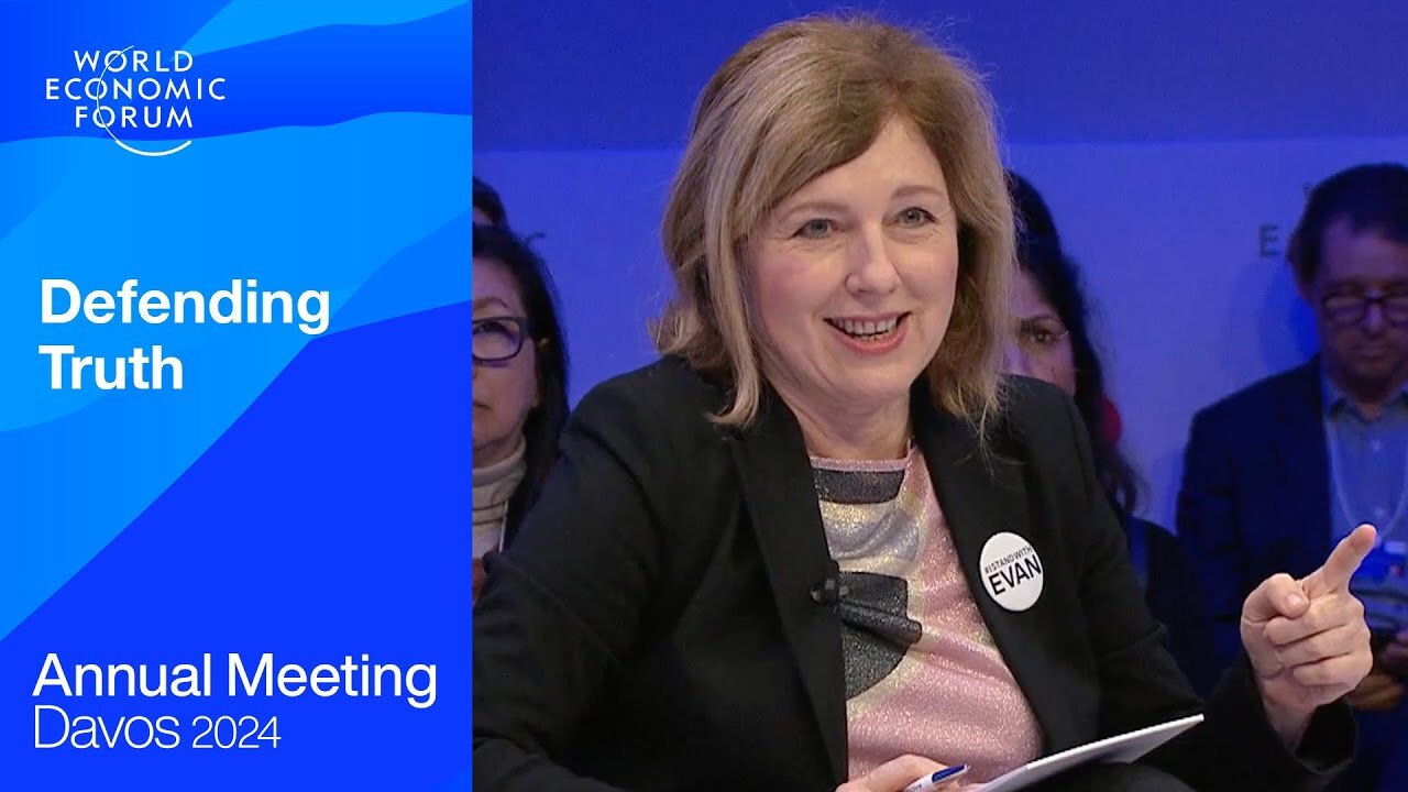 Davos Criminal Liars and Hypocrites Speak About Defending Truth. Davos 2024 World Economic Forum