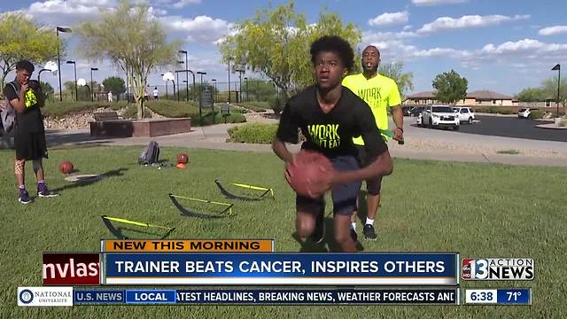 Trainer beats cancer, inspires others