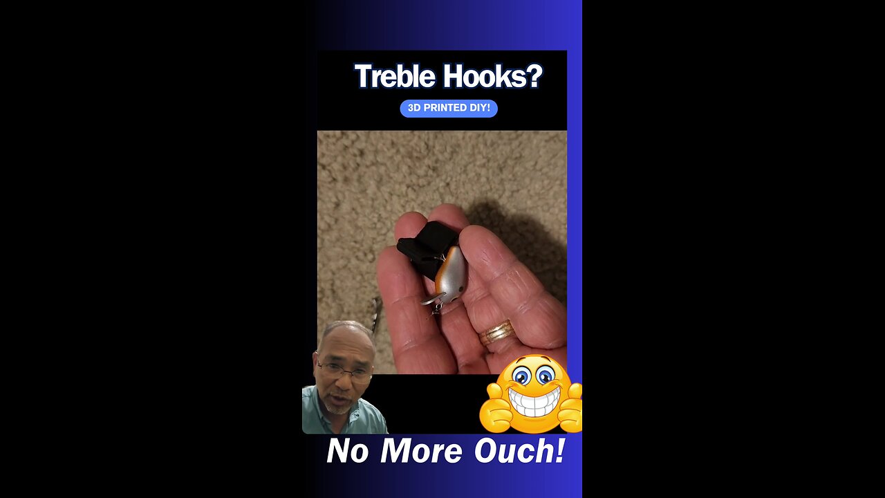 Trouble Free Treble Hooks, 3D Printed Gear #fishing #3dprinting #diy