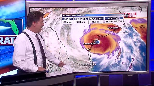 Hurricane Harvey Forecast with Denis Phillips on Friday, August 25, 2017 (11:30PM)