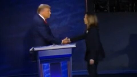 Presidential Debate: Harris and Trump shake hands