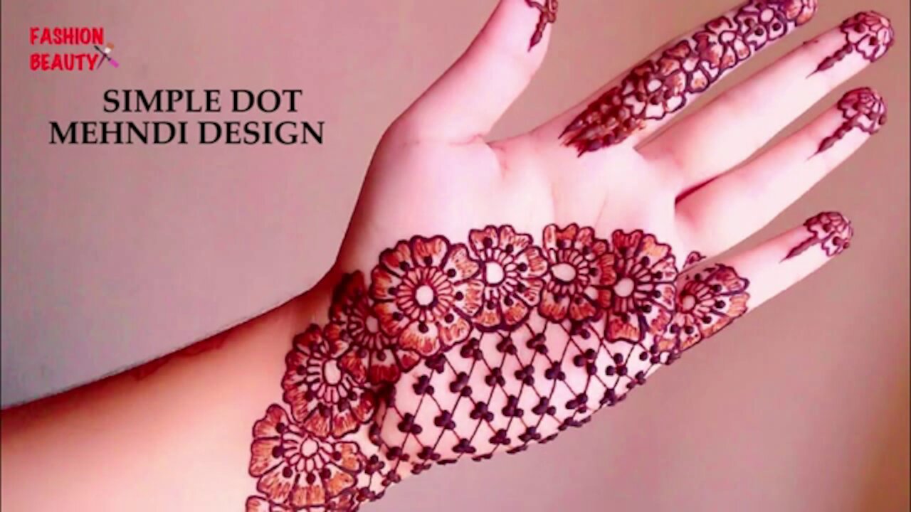 Simple Dot Mehndi Design