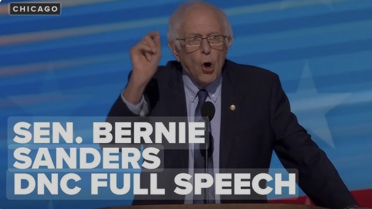 Senator Bernie Sanders Addresses the DNC (08/20/24) FULL SPEECH