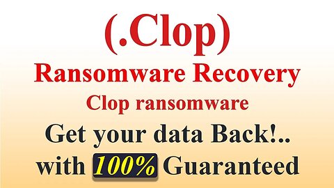 || SOLVED || Clop (.Clop) ransomware virus - removal and decryption