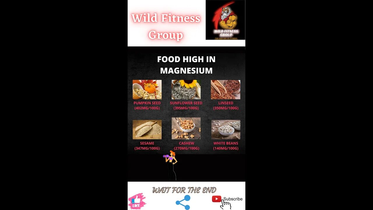 🔥Foods high in magnesium🔥#shorts🔥#viralshorts🔥#fitnessshorts🔥#wildfitnessgroup🔥