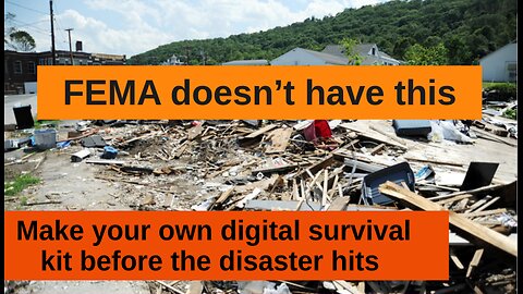 You should have these things | (Because FEMA doesn't)