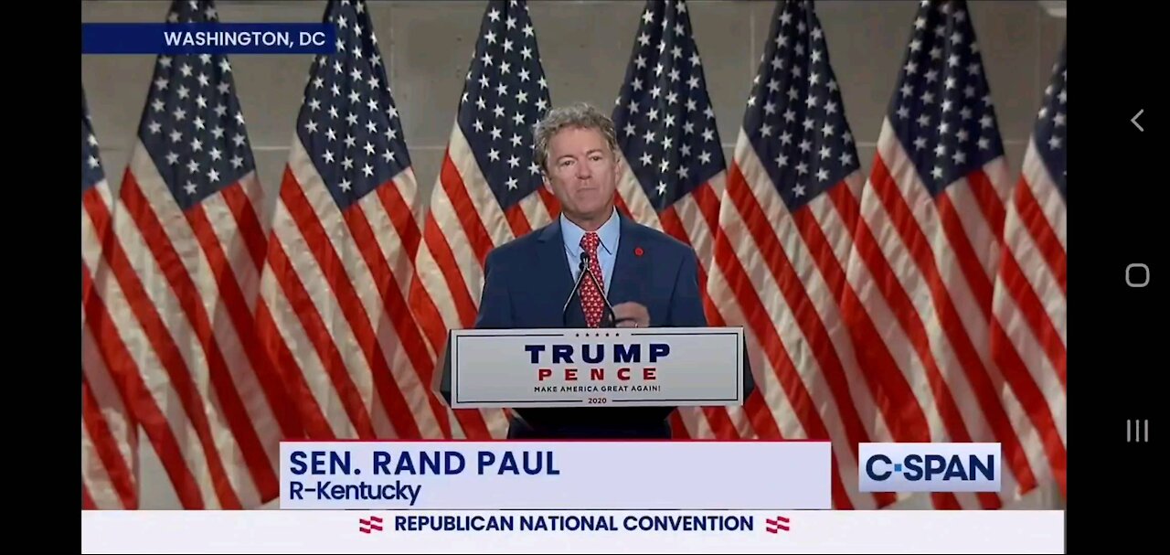 Rand Paul at the Republican National Convention