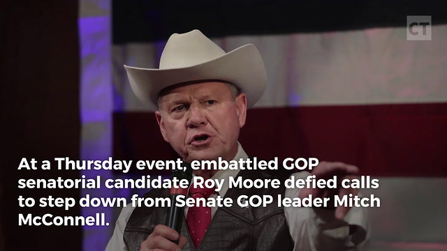 Roy Moore Tells McConnell to Resign